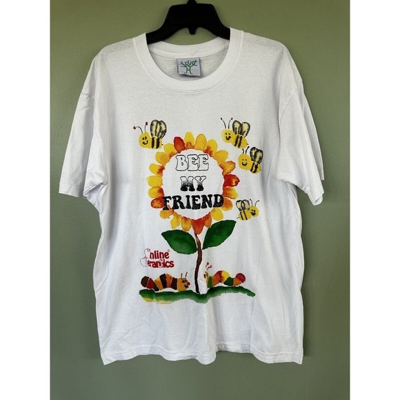 Online Ceramics Other - Online Ceramics T Shirt “Bee My Friend” Size Large Graphic Oversized White​​​
